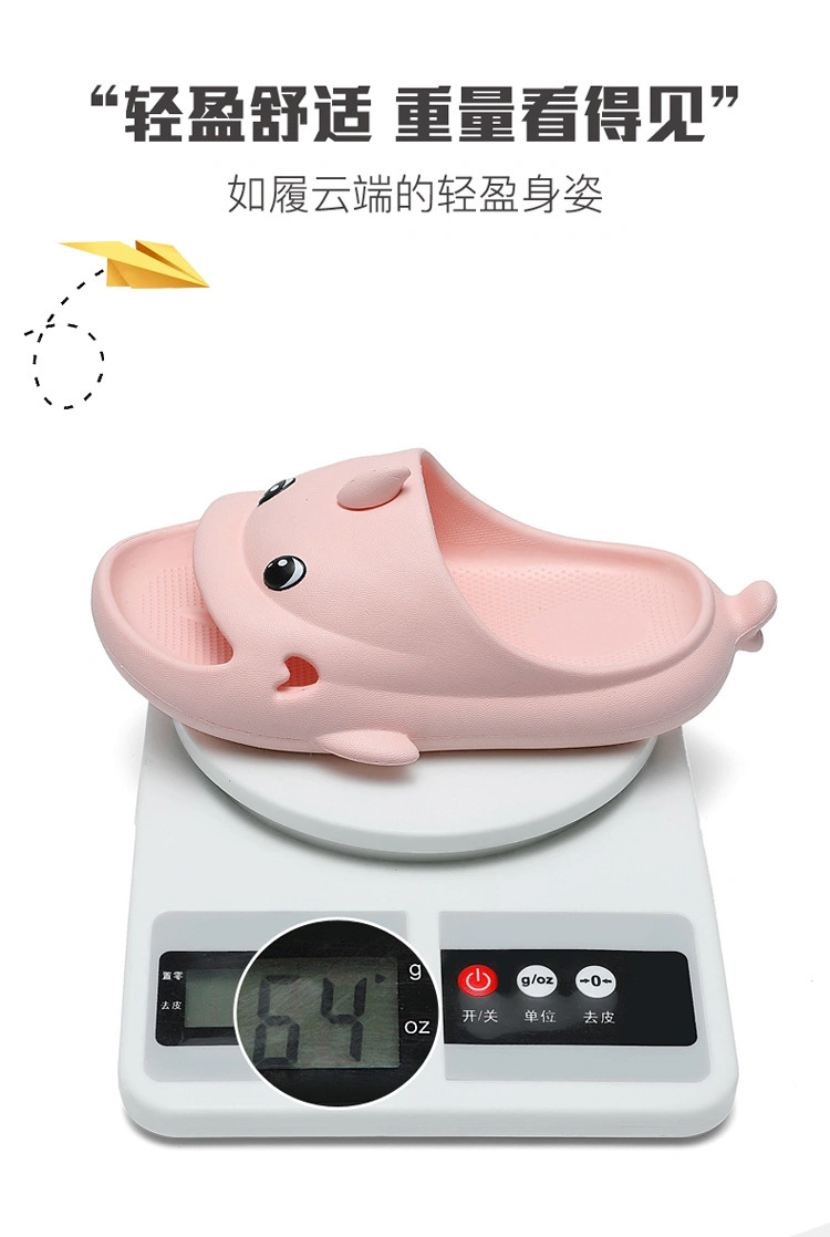 Kids′ Slipper Dolphin Cartoon Simple EVA Thick Soles Soft Baby Silent Slipper Indoor Slipper