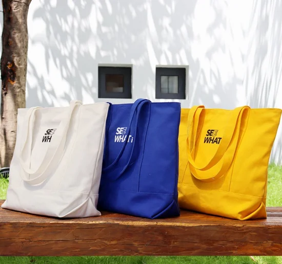 環境に優しい再利用可能な耐久性のあるキャンバスバッグ